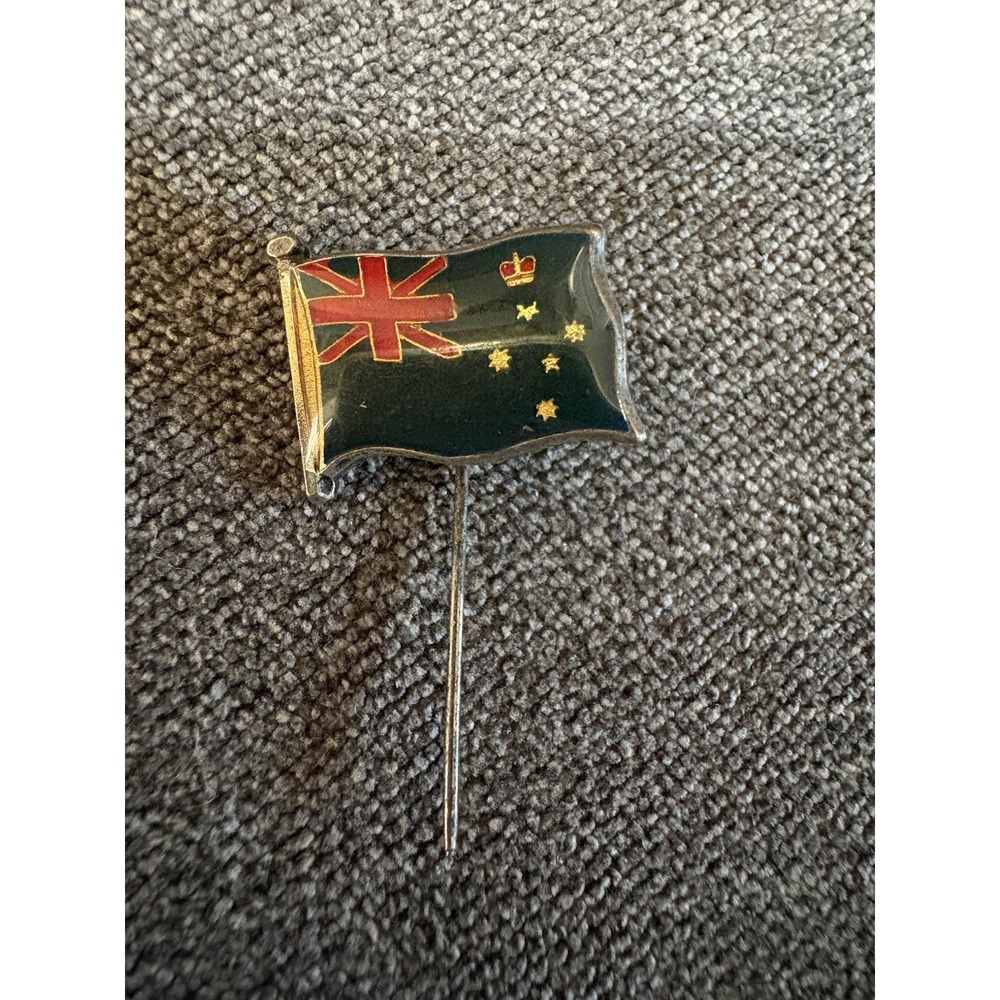 Vintage Old‎ AUSTRALIA Flag Colored Lapel Pin Stickpin Swann & Hudson